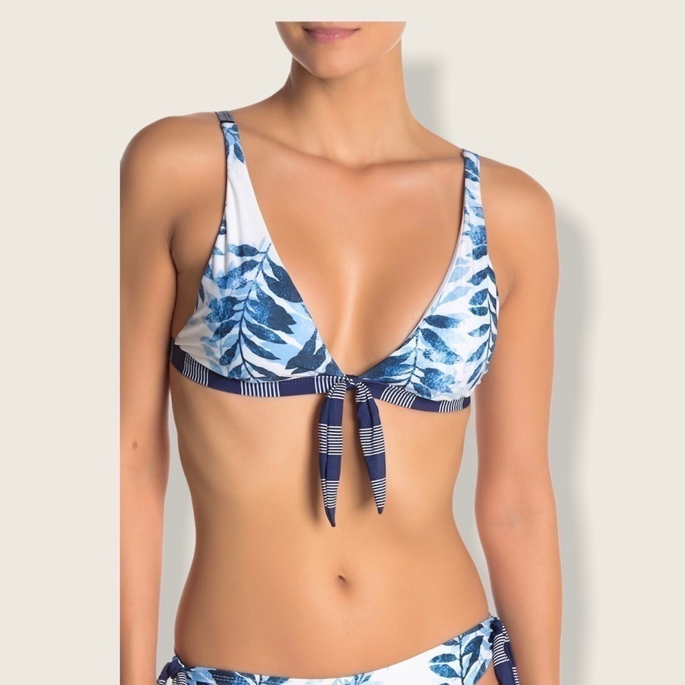 NWT Splendid Halter Bikini Top Floral Print